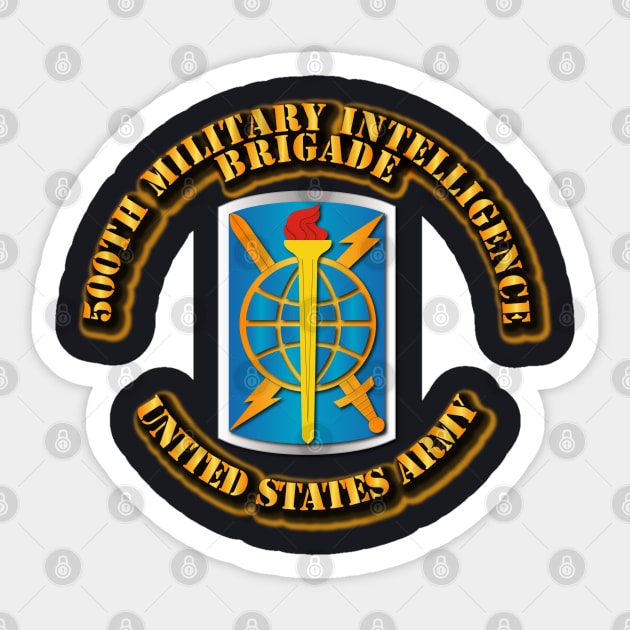 500th Military Intelligence Brigade Sticker by twix123844